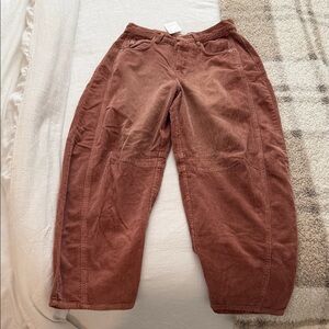 Free People Brown Corduroy Women Jeans